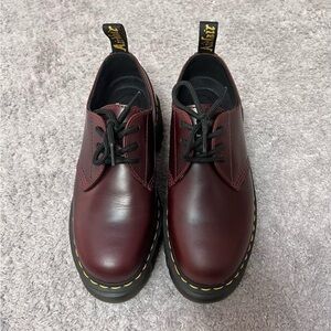 Dr. Martens Audrick Platform Shoes in Oxblood Size 38/7